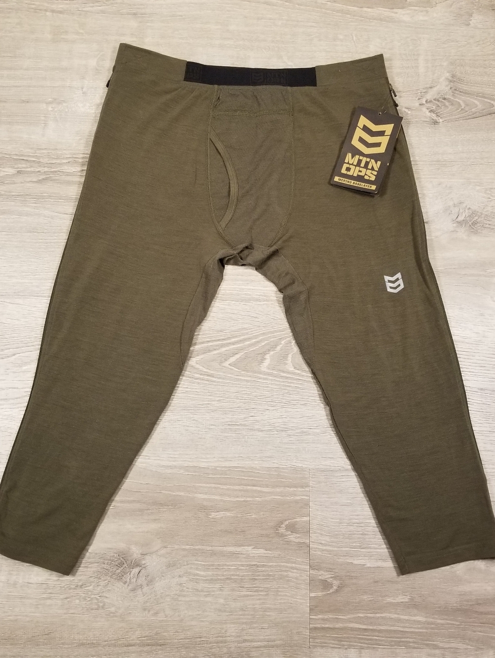 MTN OPS Merino Zip Off Battleground 180G Base Layer Pants Mens Medium NWT